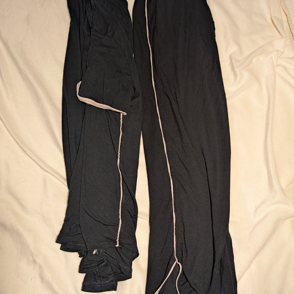 Women's Black Lounge Top & Pants